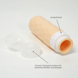 4er Set Reiseflaschen Squeeze-Flasche Quetschflasche Silikonbehälter Shampoo-Behälter