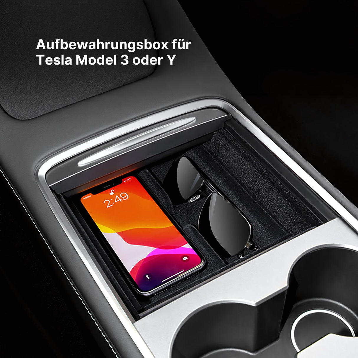 Alternative Aufbewahrungsbox Armlehne Organizer Mittelkonsole für Tesla Model 3 Y