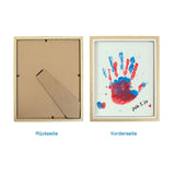 Handabdruck-Bilderrahmenset Bastelset Handabdrücke Baby Hand- und Fussabdruck-Set