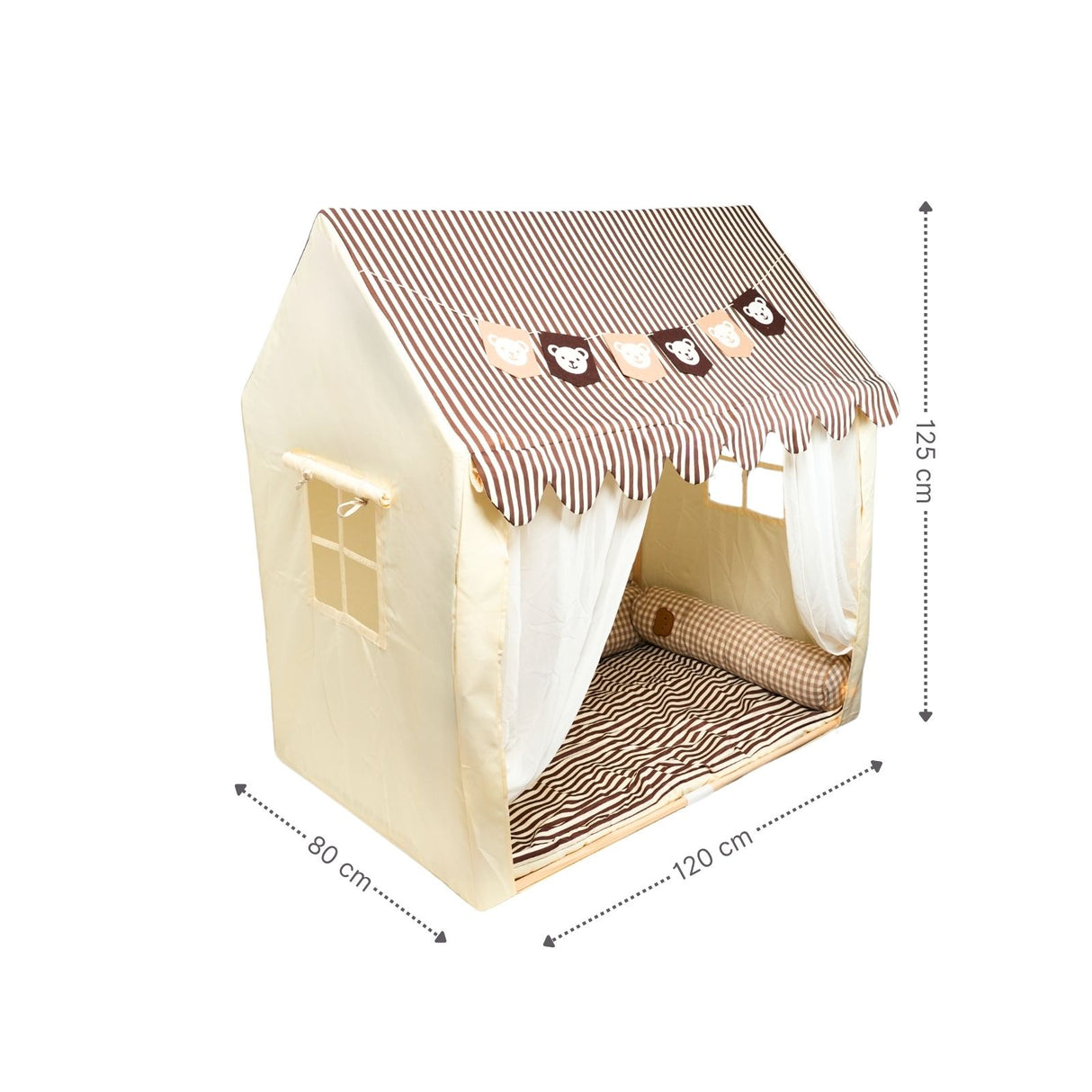 Spielhütte Kinder-Spielhaus Hauszelt Kinderzelt Spielzelt Kuschelhaus