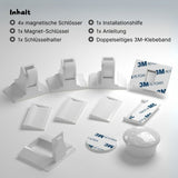 Magnetisches Sicherheitsschloss-Set Schranksicherung Schrankschloss Kindersicherung