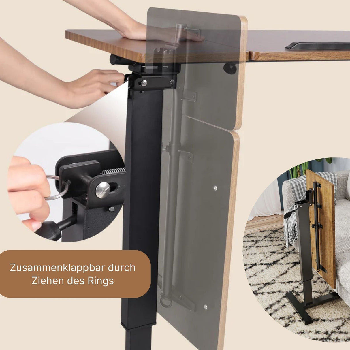 Beistelltisch Mehrzwecktisch Sofa-Beistelltisch Laptoptisch Betttisch