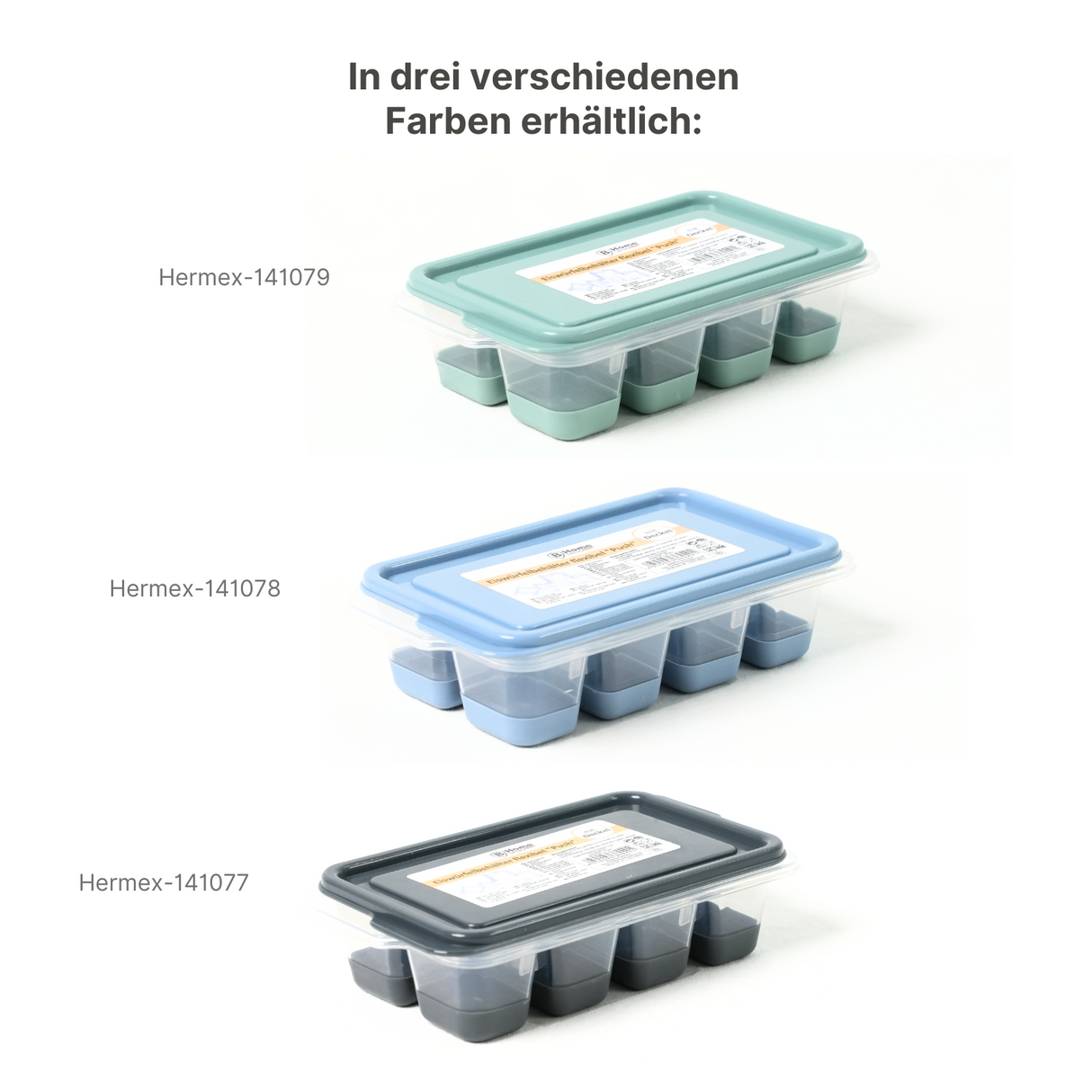 Eiswürfelbehälter Eiswürfelform mit Deckel Eiswürfelschale