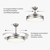 Deckenventilator Ventilator mit LED-Beleuchtung Deckengebläse