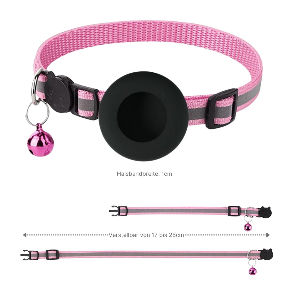 Hundehalsband mit Airtag-Halterung Katzenhalsband Halsband