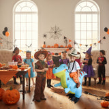Dinosaurier Kostüm Kinder 120–140cm –  blau, mit Lüfter & Batteriekasten