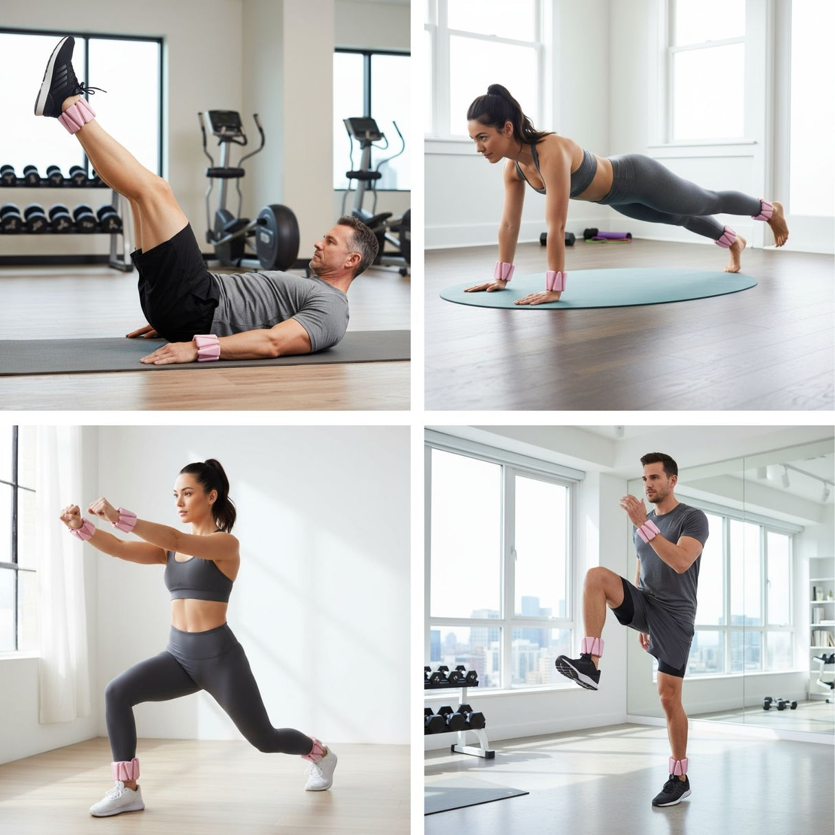 2er-Set Gewichtsmanschetten Fitnessmanschette Handgelenkgewichte