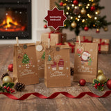 DIY Adventskalender Weihnachts-Tüten Adventskalender-Säckli Tütenset