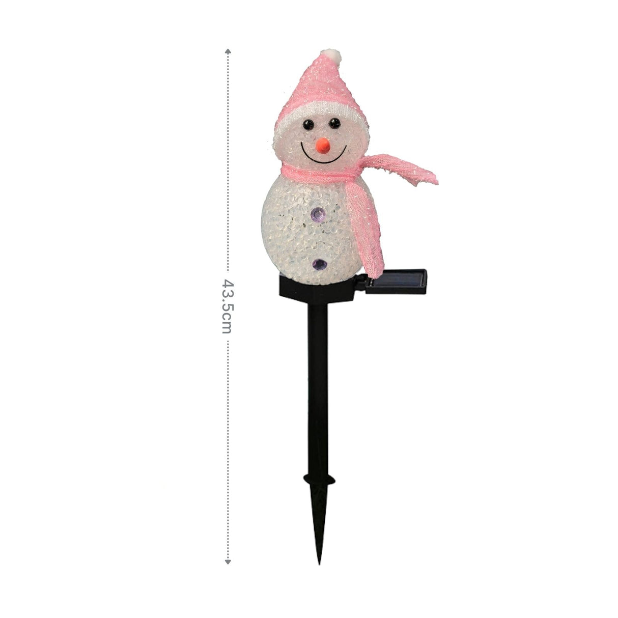 LED Solarlampe Schneemann Gartenbeleuchtung Dekoleuchte Solarleuchte
