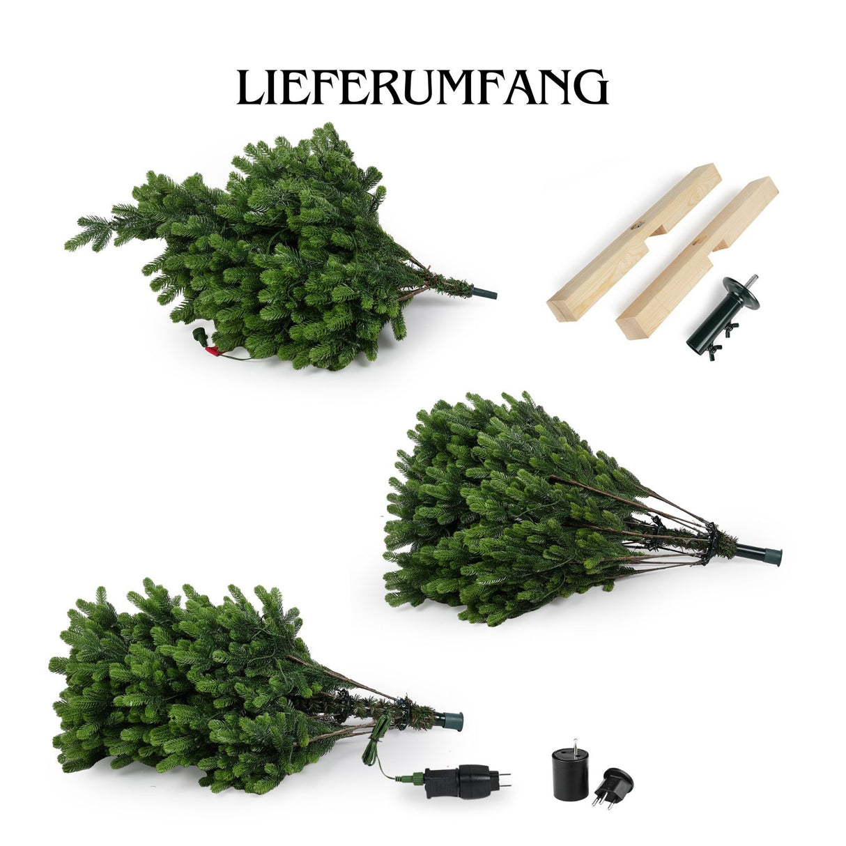 Weihnachtsbaum 180cm mit LED Kunsttanne Christbaum Tannenbaum Tanne