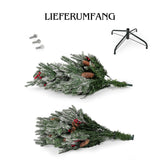 Weihnachtsbaum 120cm mit Schnee Kunsttanne Christbaum Tannenbaum