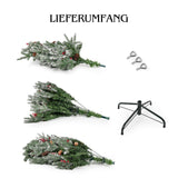 Weihnachtsbaum 180cm mit Schnee Tannenbaum Kunsttanne Christbaum