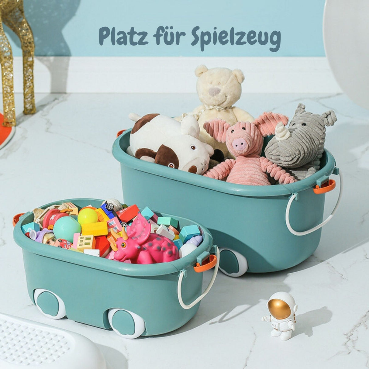 2er-Set Spielzeugkiste Organizer Truhe Spielzeug-Aufbewahrungsbox