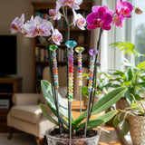 10er Set Gartenstecker Kristall Gartenstab Dekostecker Pflanzenstecker