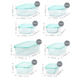 8er Set Glas-Frischhaltedosen Vorratsdosen mit Deckel Meal-Prep-Boxen