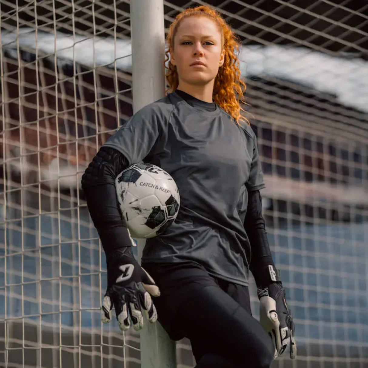Fussballhandschuhe Pulse X Black Gr. 9.5 Torwart Goalie Handschuhe