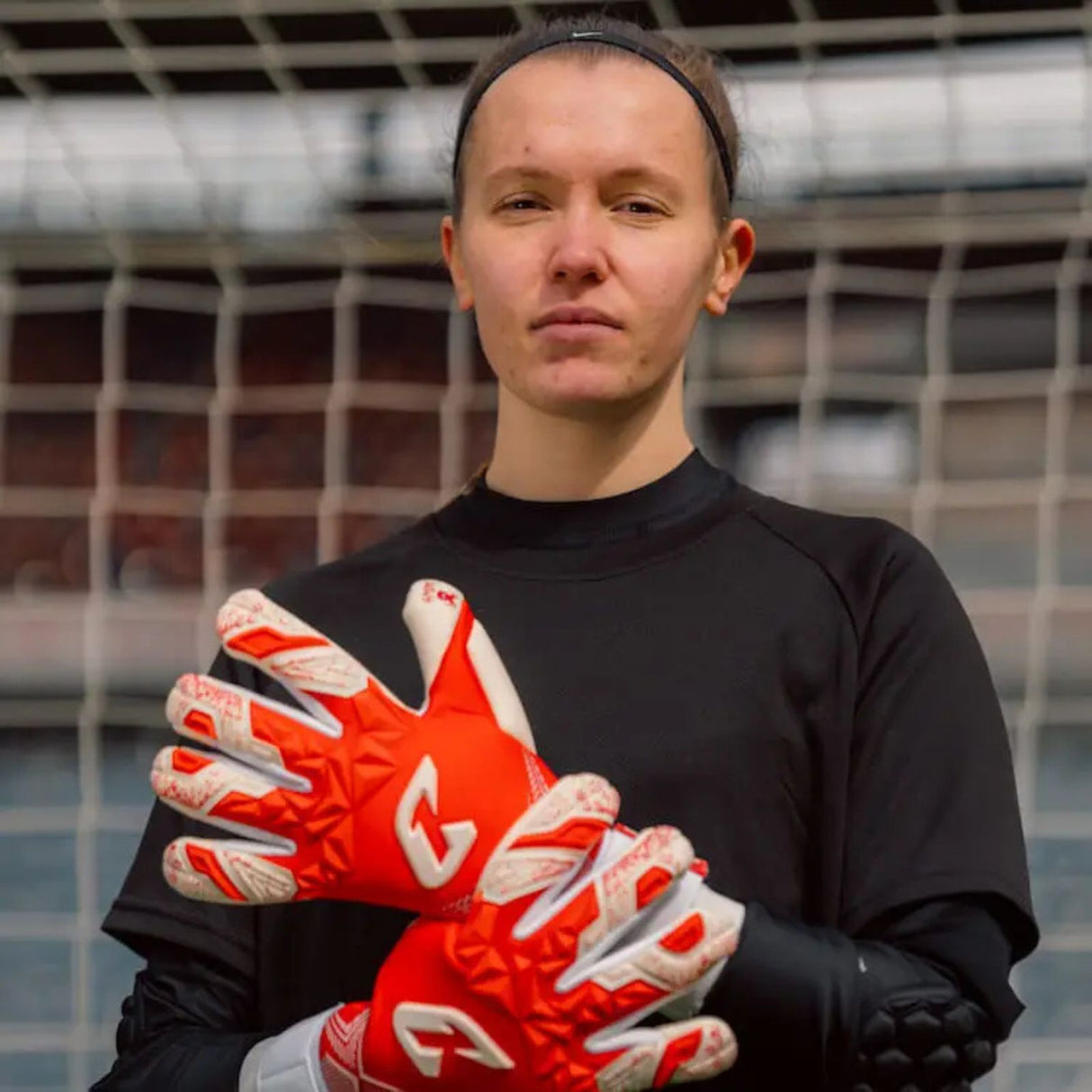 Fussballhandschuhe Pulse X Red Gr. 9.5 Torwart Goalie Handschuhe