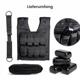 Verstellbare One Size Gewichtsweste 16kg Trainingsweste Weste