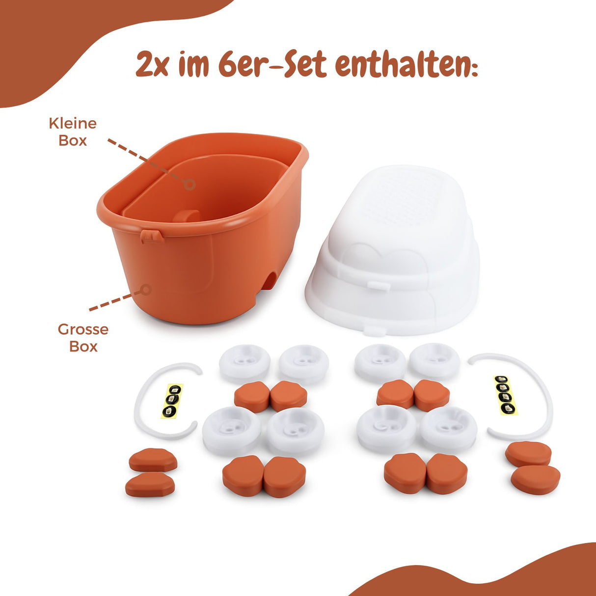 6er-Set Spielzeugkiste Spielzeug-Aufbewahrungsbox Organizer Truhe