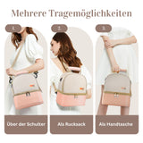 5er-Set Milchkühltasche mit Kühlakkus Tragetasche Rucksack Kühlpacks