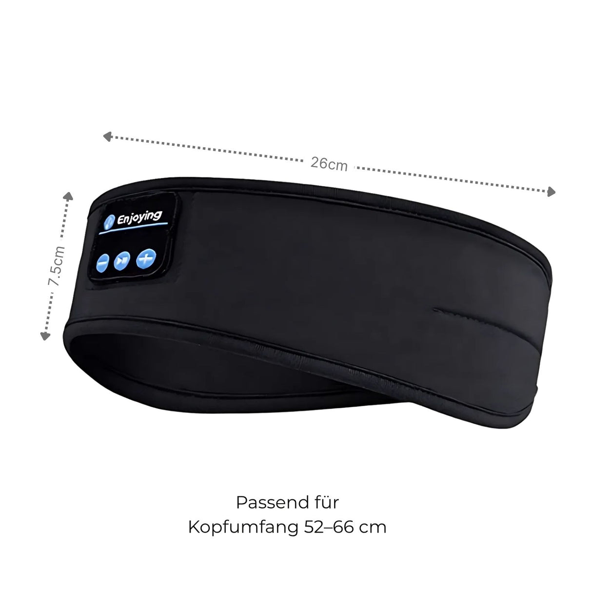Bluetooth Schlafmaske Kopfband mit Stereo Kopfhörern Augenmaske