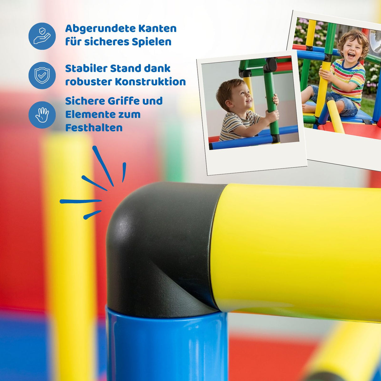 Klettergerüst für Kinder mit Rutsche Spielturm Kletterturm Spielplatz