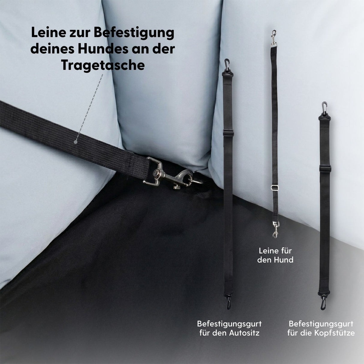 Hunde-Transporttasche Tragetasche für Hunde Hundeautositz Hundetasche