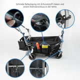 Bollerwagen mit Netztasche und Aufbewahrungstasche