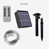 LED-Solar-Dekoleuchte 22m Outdoor-Leuchtgirlande Gartenbeleuchtung