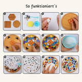 2er-Set DIY-Mosaik-Untersetzer Sonne Saturn Untersetzer-Bastelset