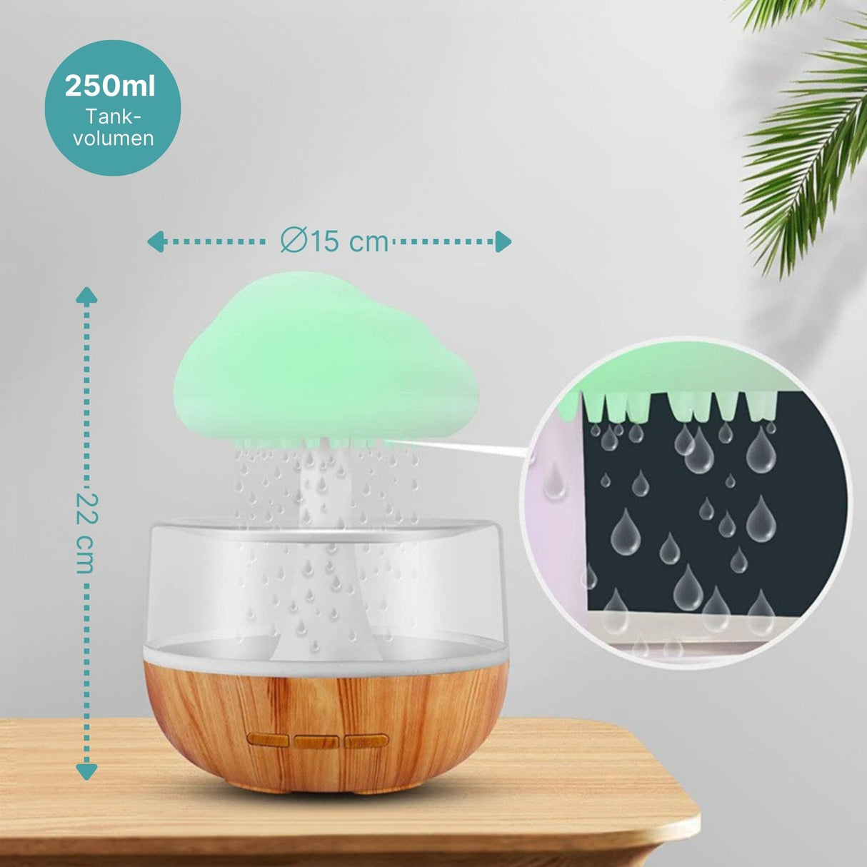 Öldiffusor Luftbefeuchter Raumduft Aroma Diffusor Nachtlicht Aromatherapie