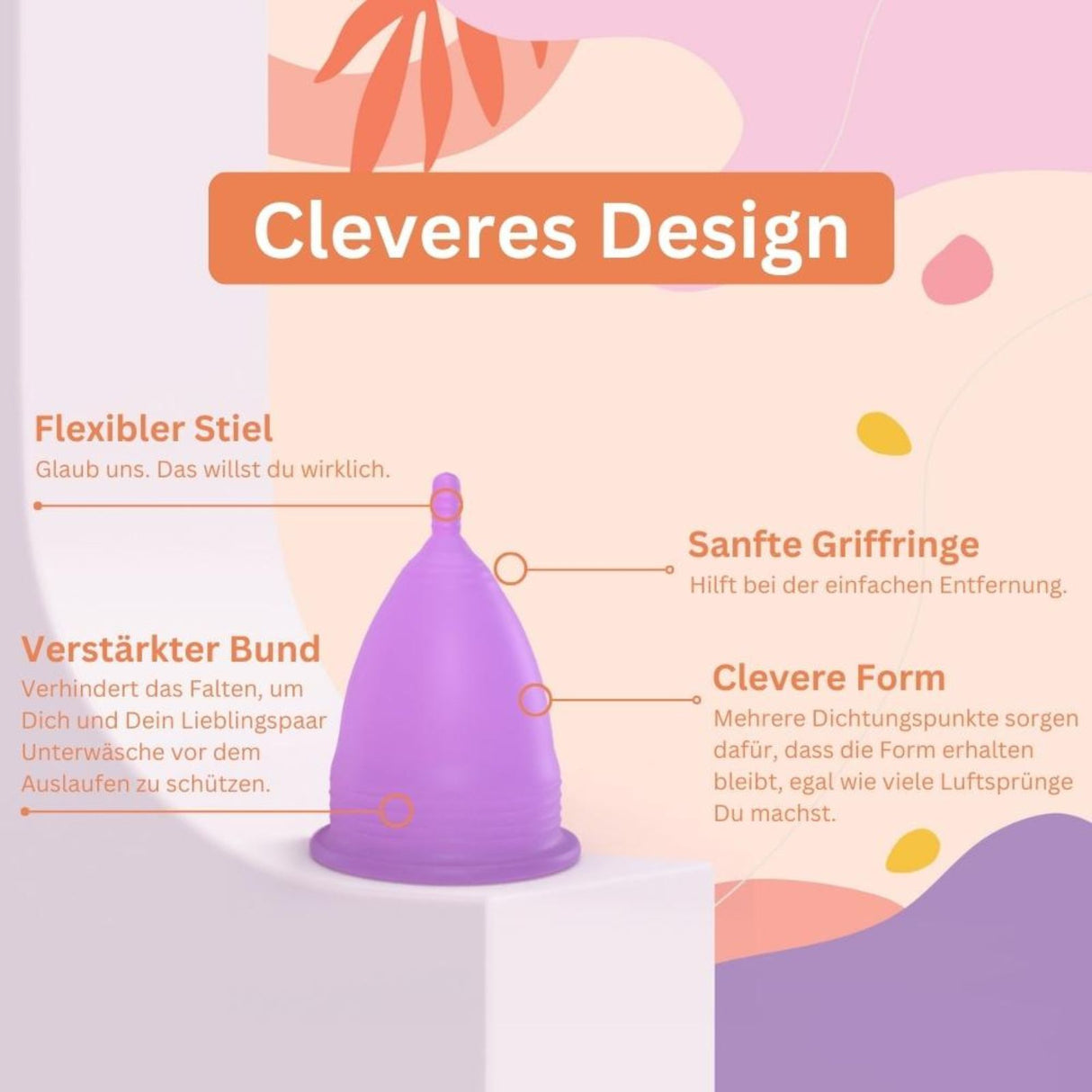 Menstruationstasse + Sterilisator Grösse S Periodenbecher Menstasse