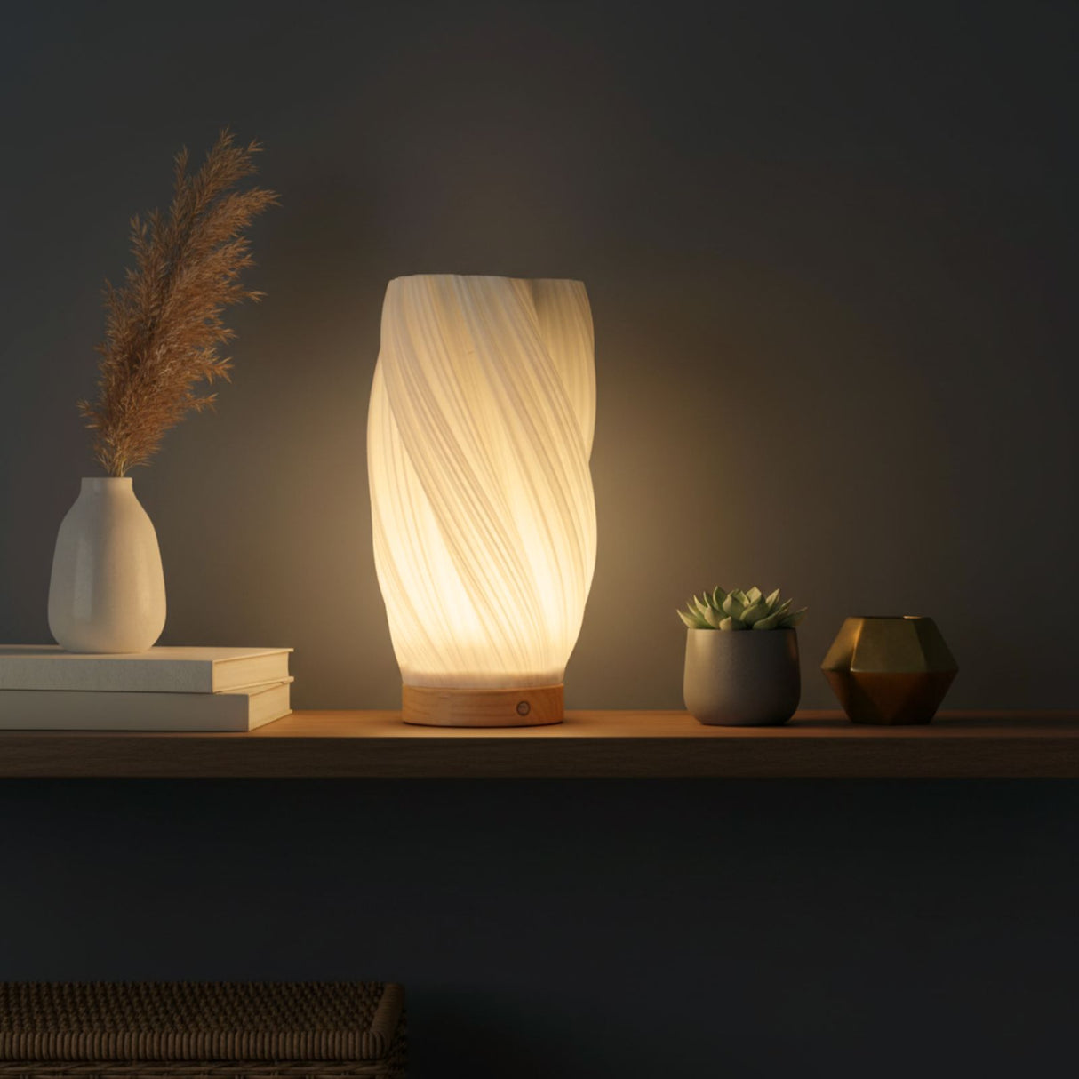 LED-Dekoleuchte Tischlampe Tischleuchte Blumenvase 3D-Vase Deko-Vase