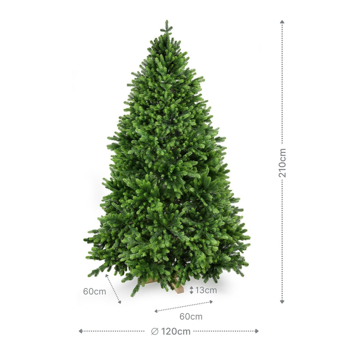 Weihnachtsbaum 210cm Kunsttanne Christbaum Tannenbaum Tanne Xmas-Baum