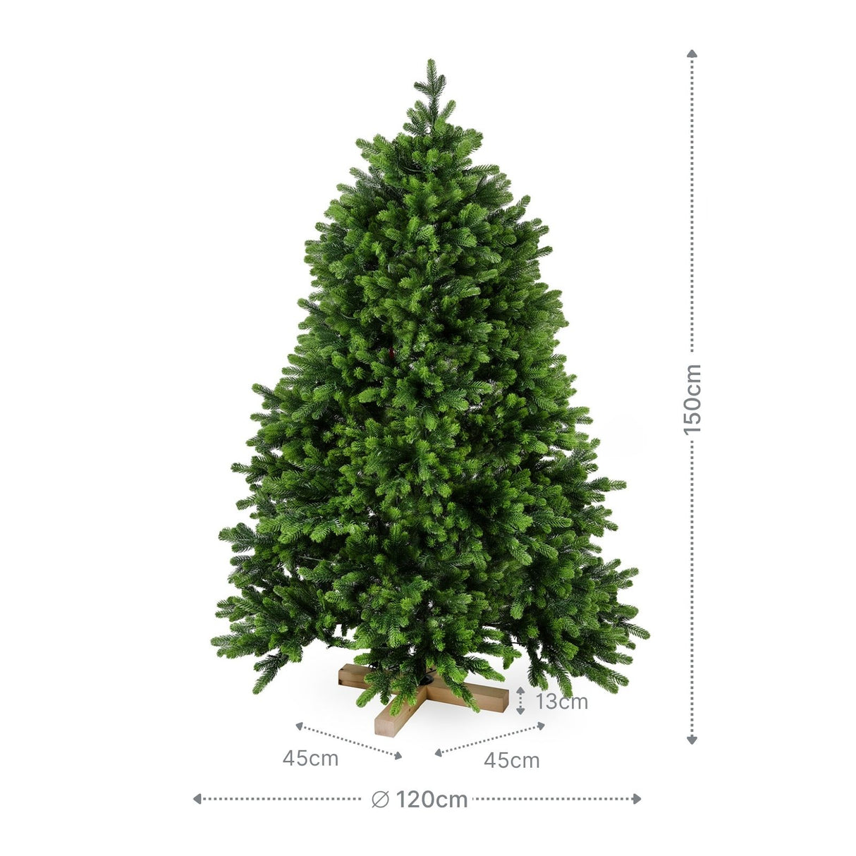 Weihnachtsbaum 150cm mit LED Kunsttanne Christbaum Tannenbaum Tanne