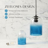 Skandinavische Glas-Hängelampe Pendelleuchte Deckenleuchte Deckenlampe