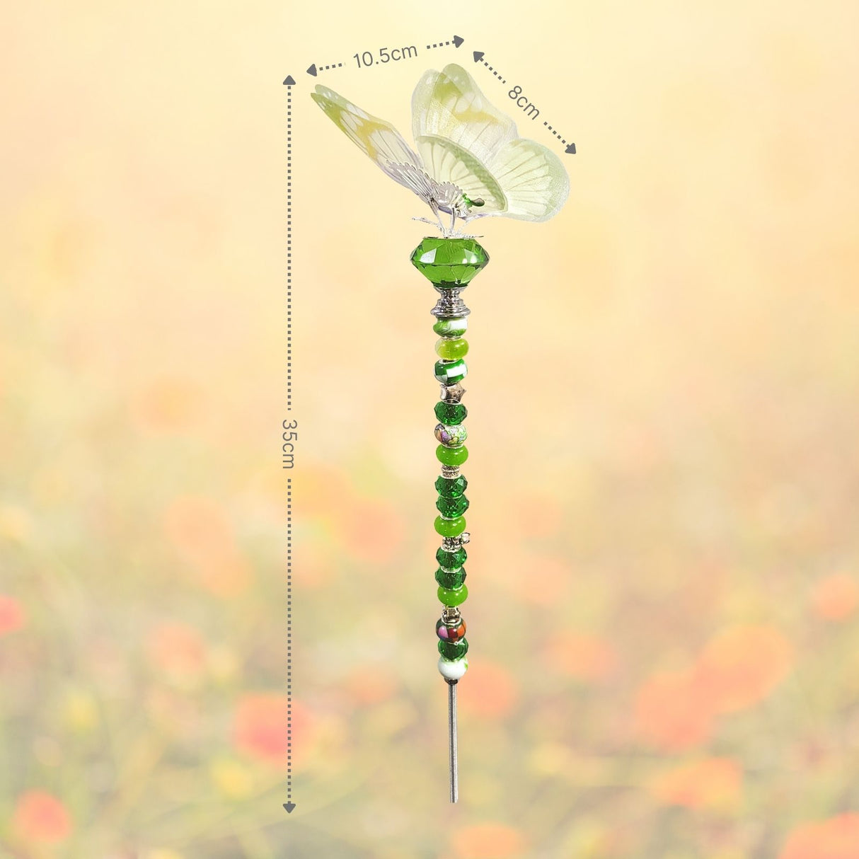 6er Set Gartenstecker Schmetterling Dekostecker Deko-Schmetterling