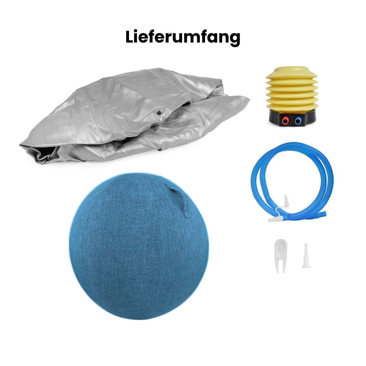 Sitzball mit Schutzhülle Yoga-Ball Gymnastikball Fitnessball