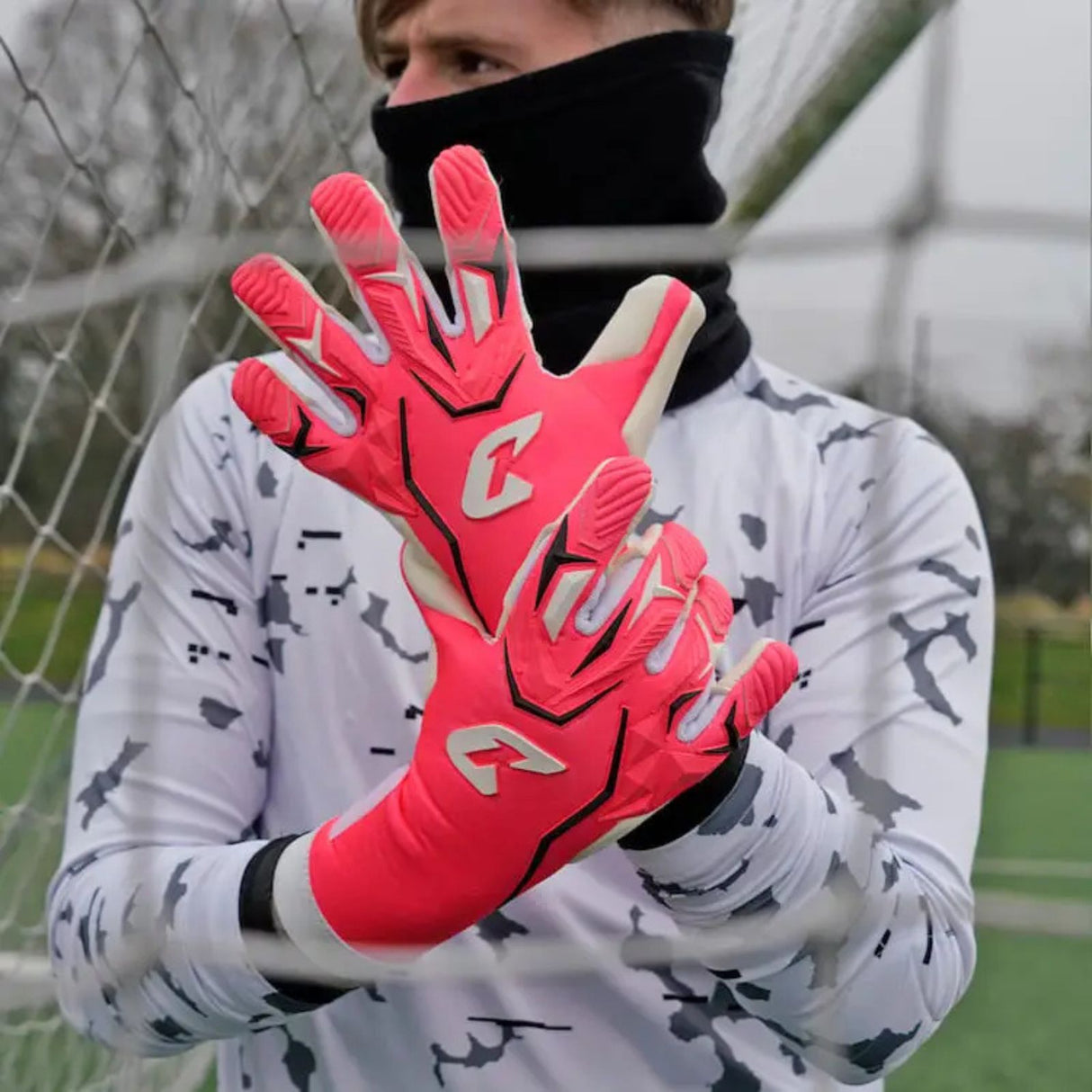 Fussballhandschuhe ViVor Crazy Orange Gr. 5 Torwart Goalie Handschuhe