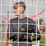 Fussballhandschuhe Invictus Black Gold Gr. 9.5 Torwart Goalie Handschuhe