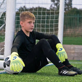 Fussballhandschuhe Fly Kids Yellow Soul Gr. 3 Torwart Goalie Handschuhe