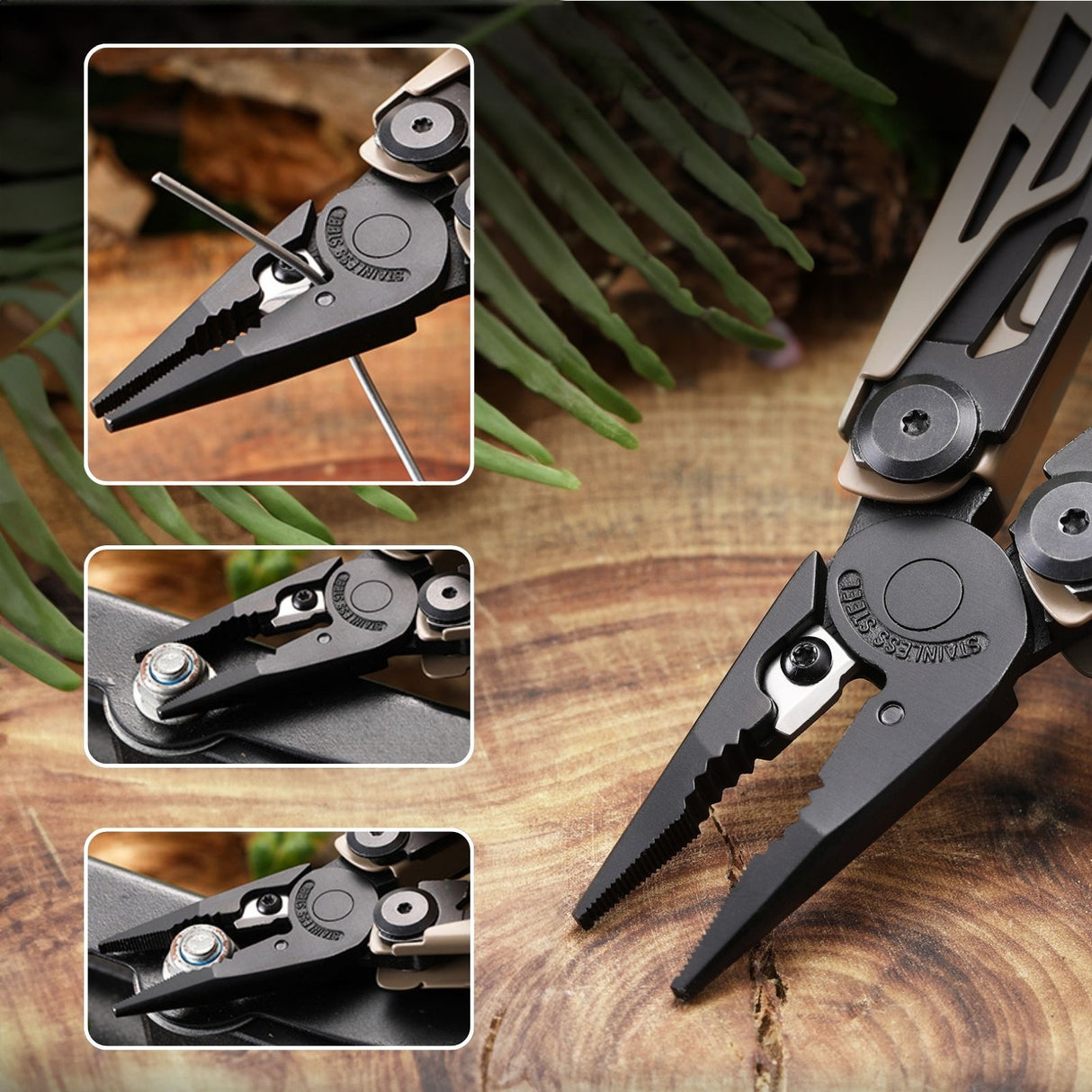 25in1 Multifunktions-Zange Multitool mit Zange Outdoor-Werkzeug