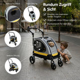 2in1 Haustier-Reisebuggy Hunde-Autositz-Buggy Hundebuggy Haustierwagen