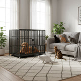 Hundekäfig Grösse XL Metallkäfig Hundebox Haustierkäfig Indoor-Käfig