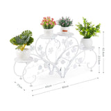 2-tlg. Blumenständer Blumentreppe Pflanzenregal Blumenetagere