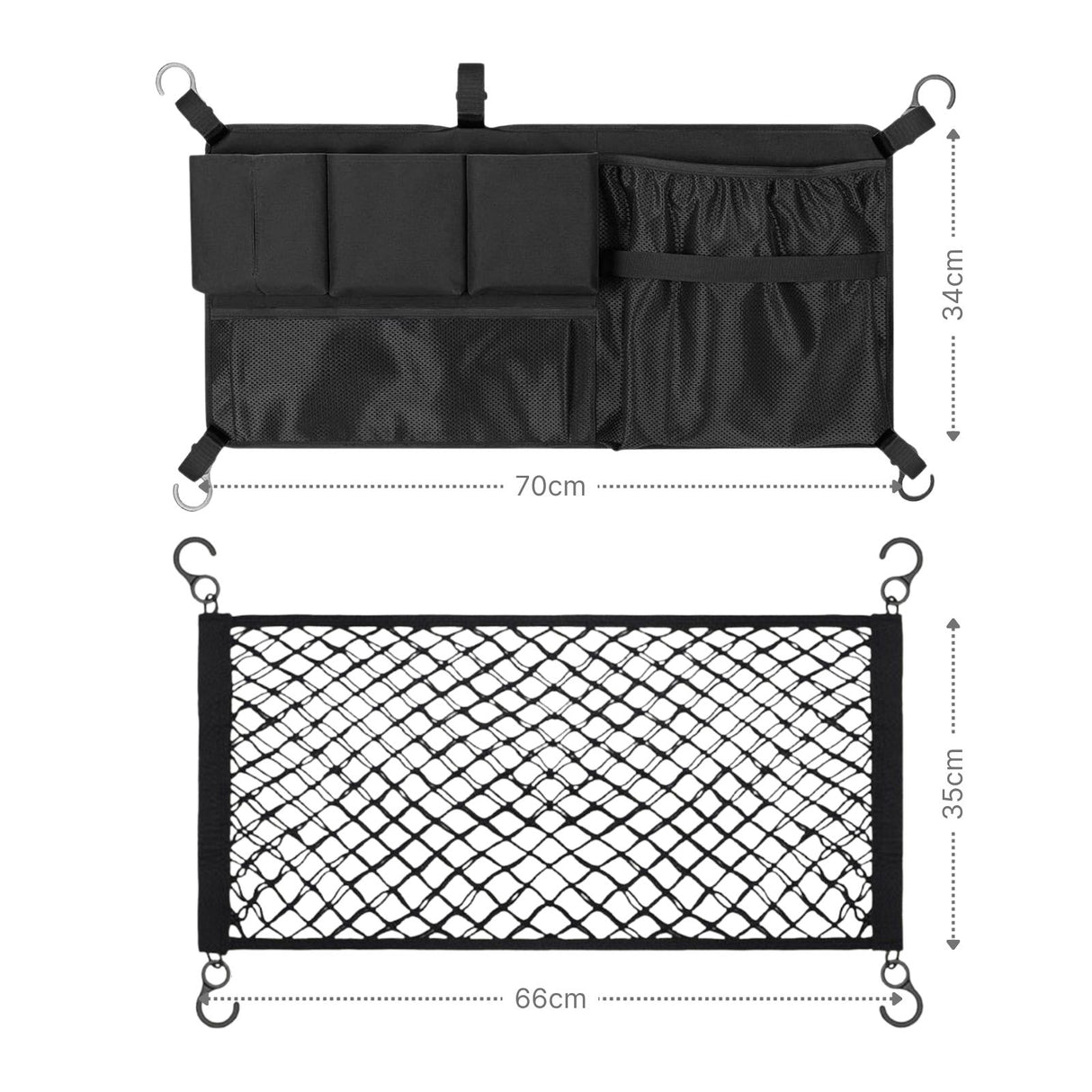 Zusatztaschen-Set Bollerwagen 126073 Netztasche Aufbewahrungstasche
