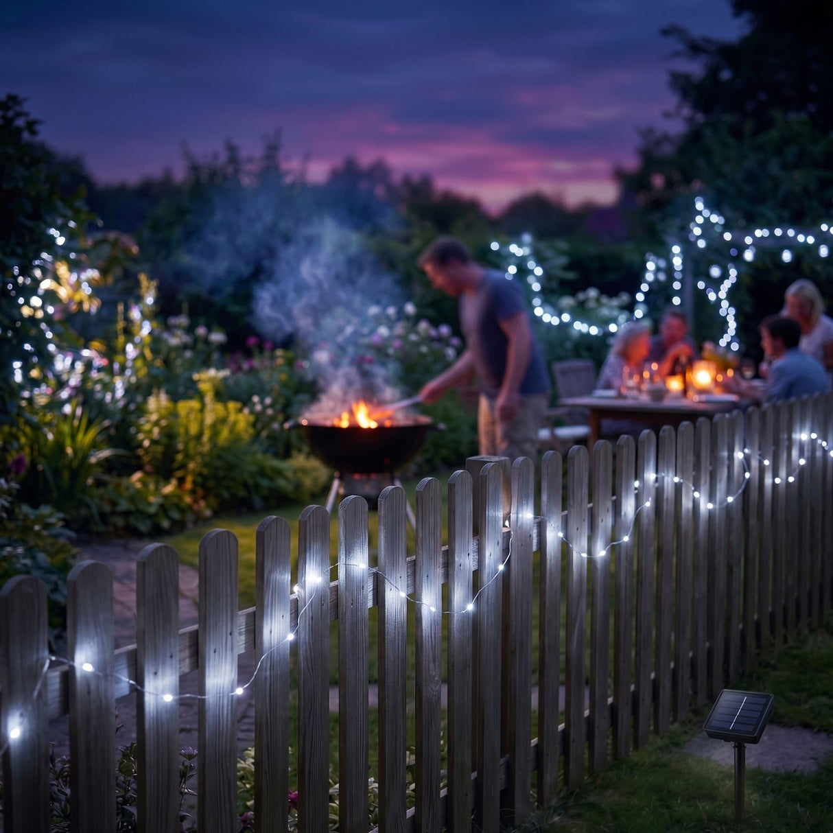LED-Solar-Gartenbeleuchtung 32m Outdoor-Leuchtgirlande Dekoleuchte