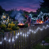 LED-Solar-Leuchtgirlande 22m Gartenbeleuchtung Outdoor-Dekoleuchte