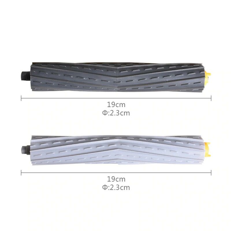 2er-Set Alternative Gummibürsten-Walzen zu iRobot Roomba Serie 800 900