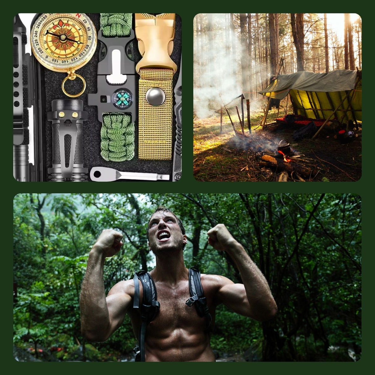 17in1 Survival-Kit Survival-Tools Outdoor-Survival-Box Camping-Ausrüstungskit